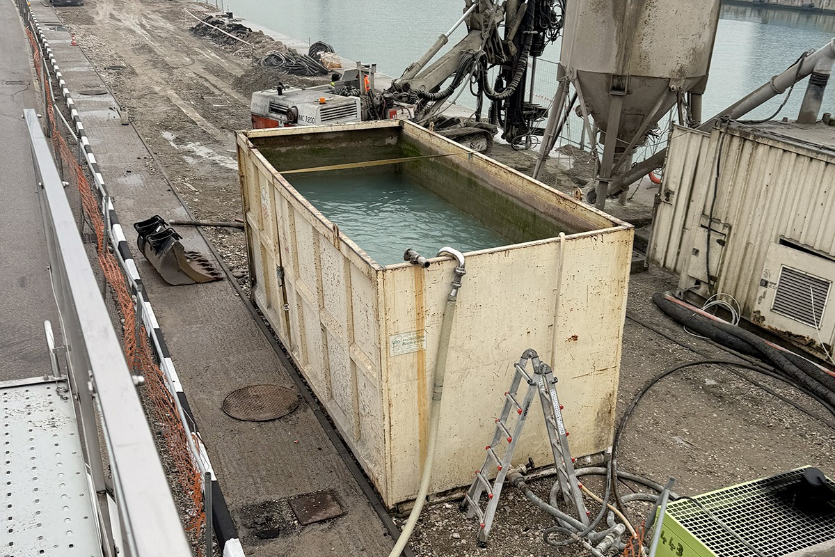Trasporto acqua potabile per cantieri stradali - Autotrasporti Marangon